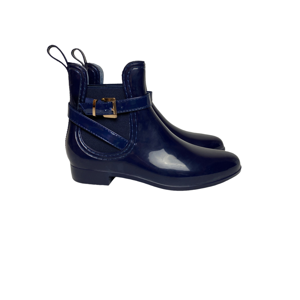 Blue Short Rubber Boots Size 41 10 10.5